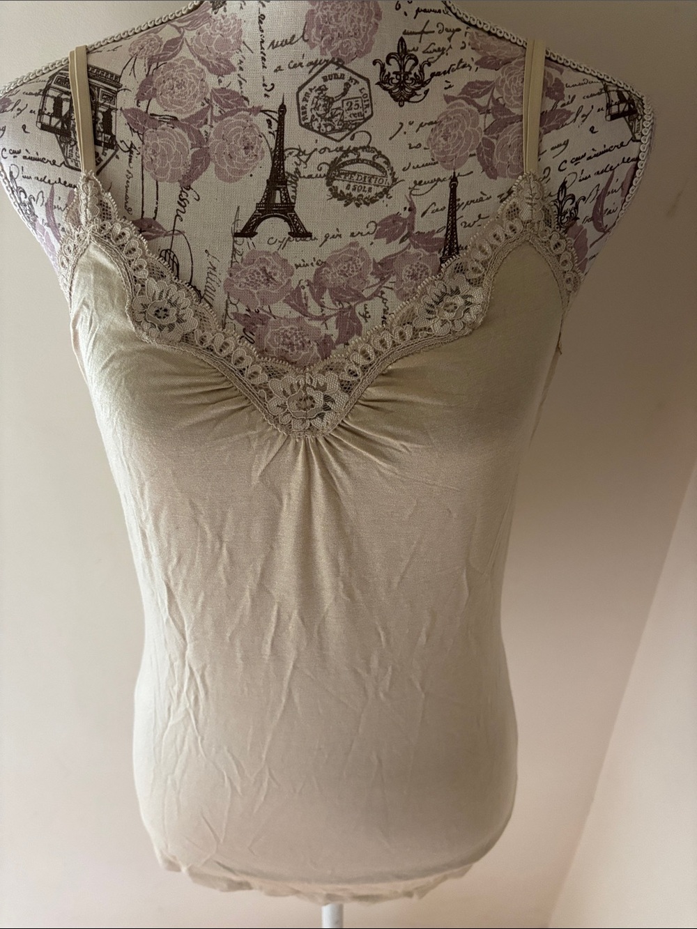 Express gold Lace-Trim Camisole nwt medium